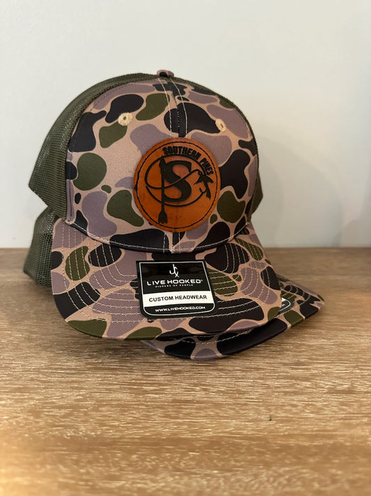 SP Camo Leather Hook Patch